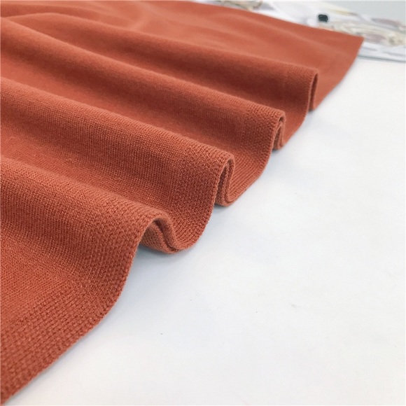 Red Orange Long Sweater Dress - Picture 11 of 12